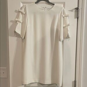 Club Monaco White Dress with Bow Details